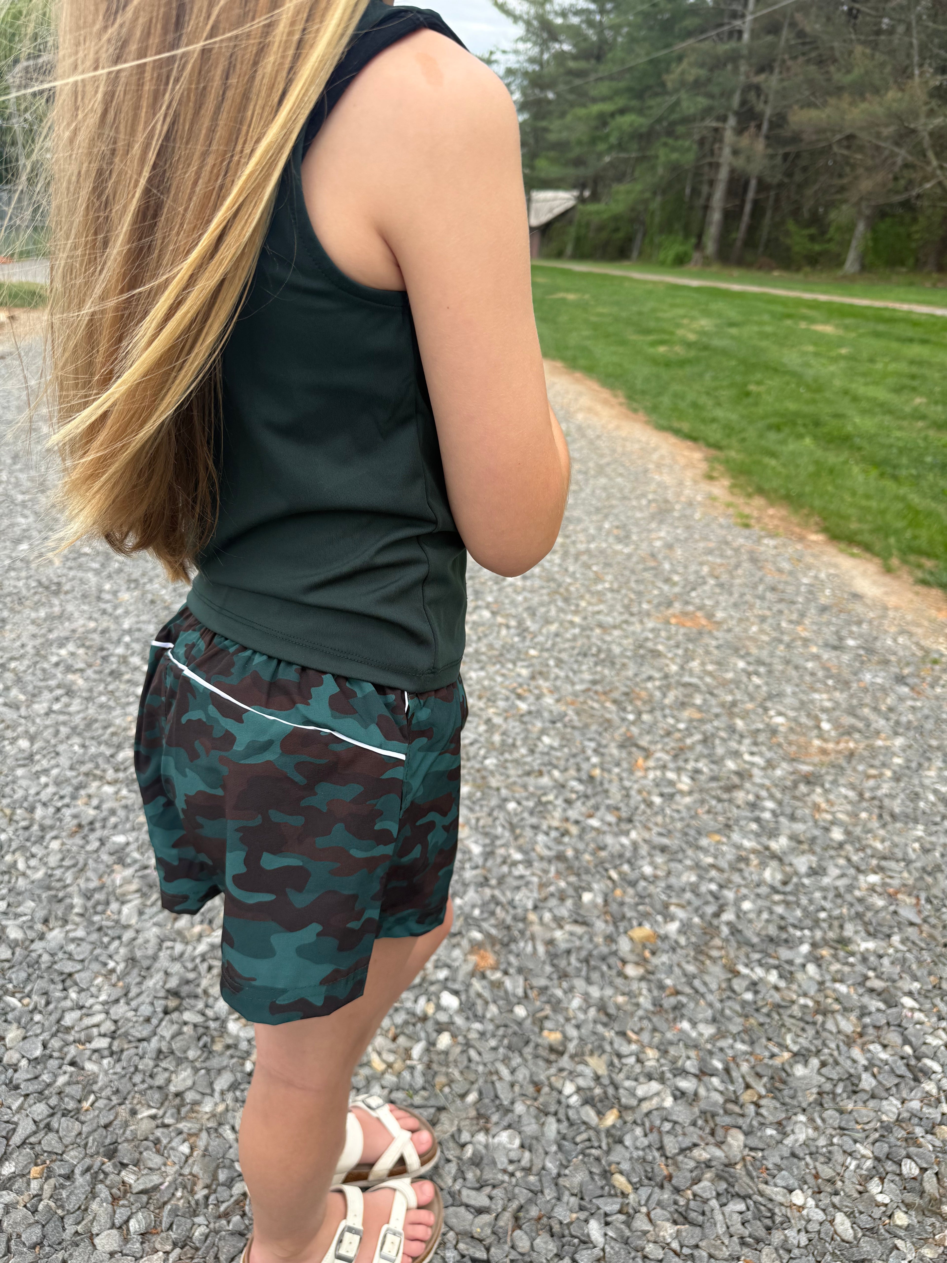 Girls Everyday Tank, Lightstreme Shorts, and Belt Bag